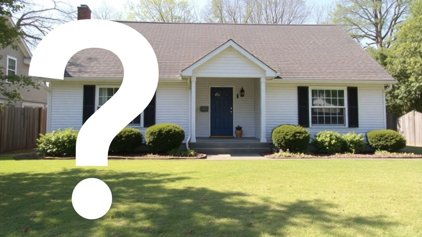 House with a question mark overlay