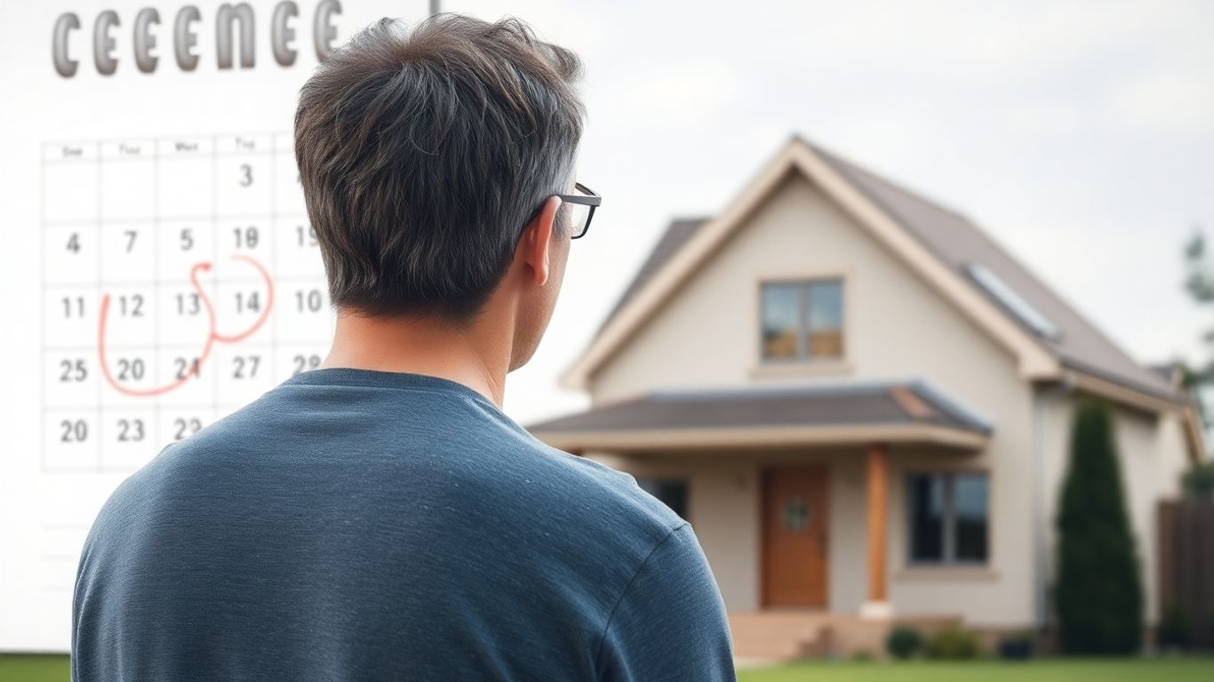Homeowner planning mortgage refinance timeline