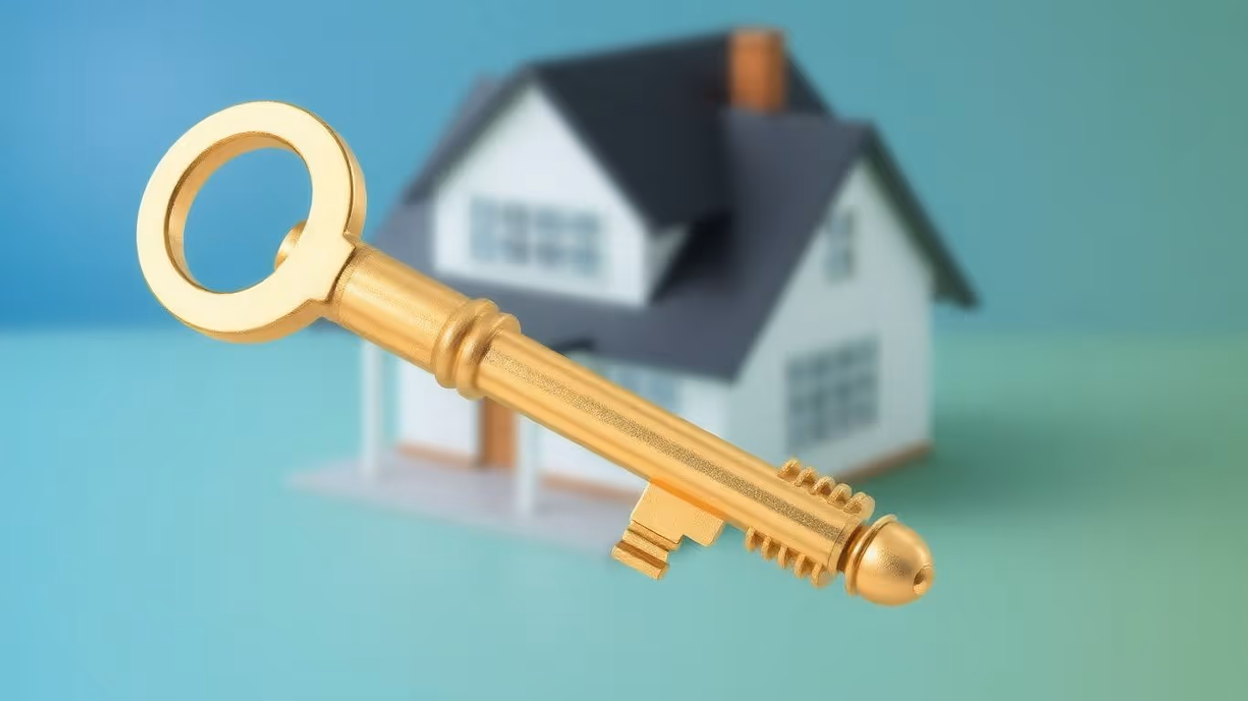 House with a golden key