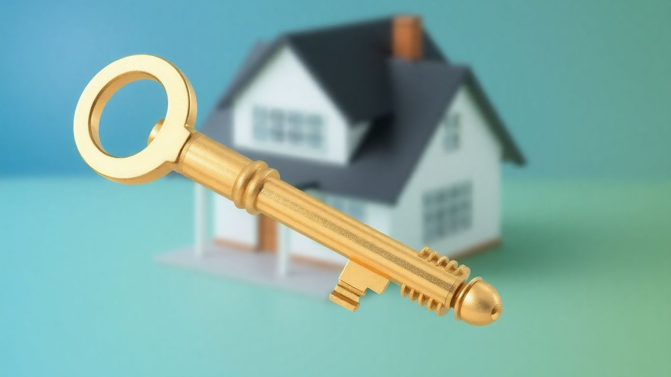 House with a golden key