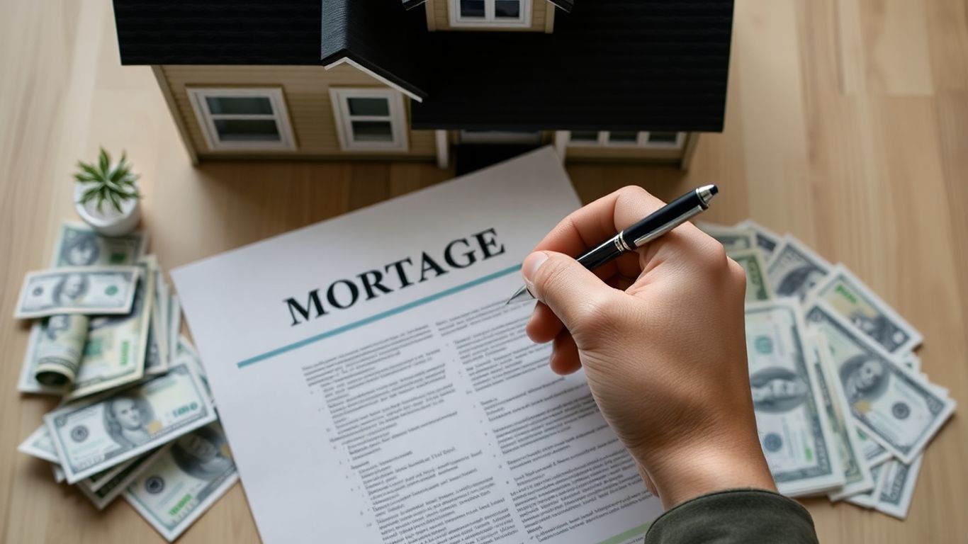 House with mortgage and bills