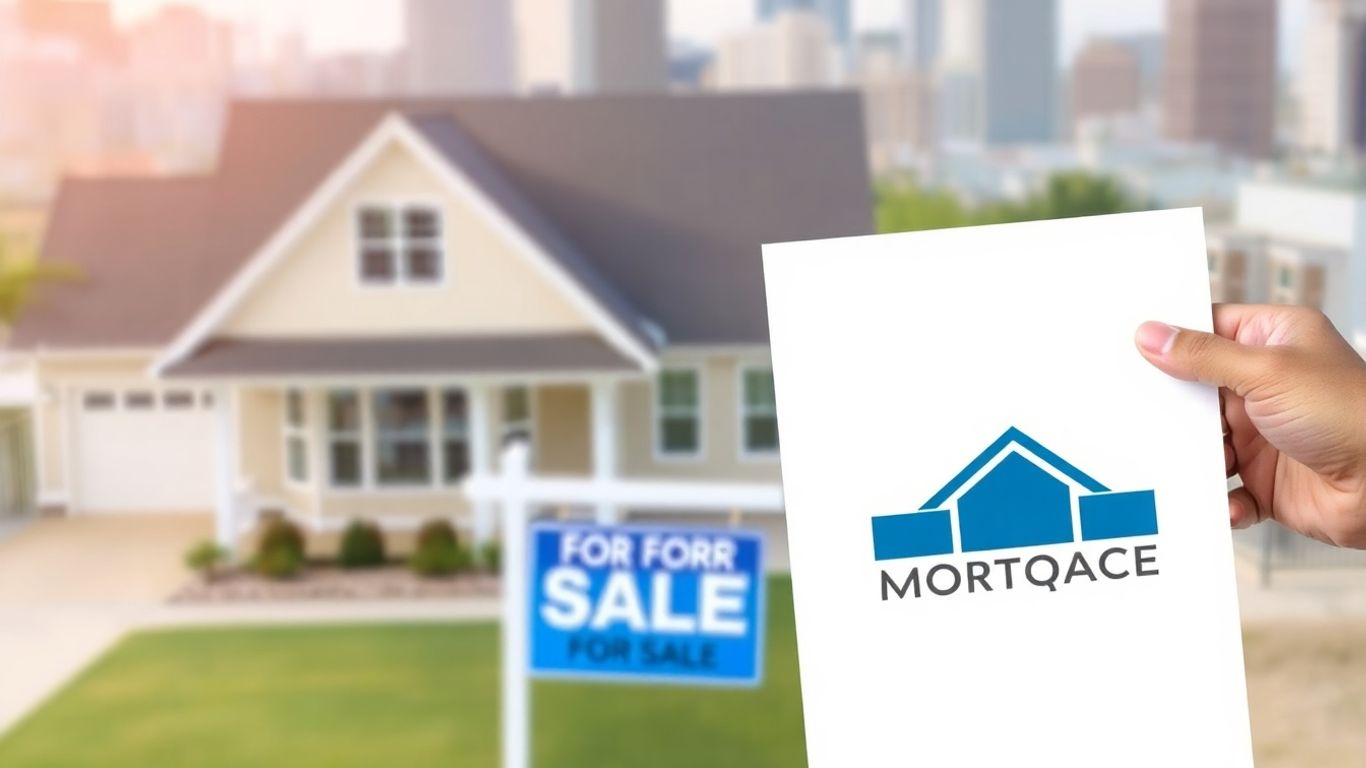 House with mortgage refinance document