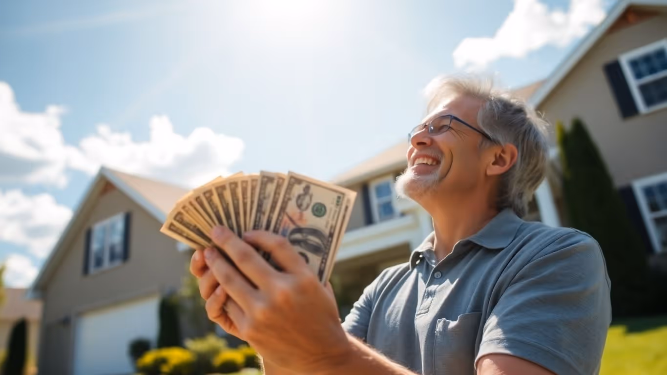 Homeowner with cash, happy about mortgage rates.