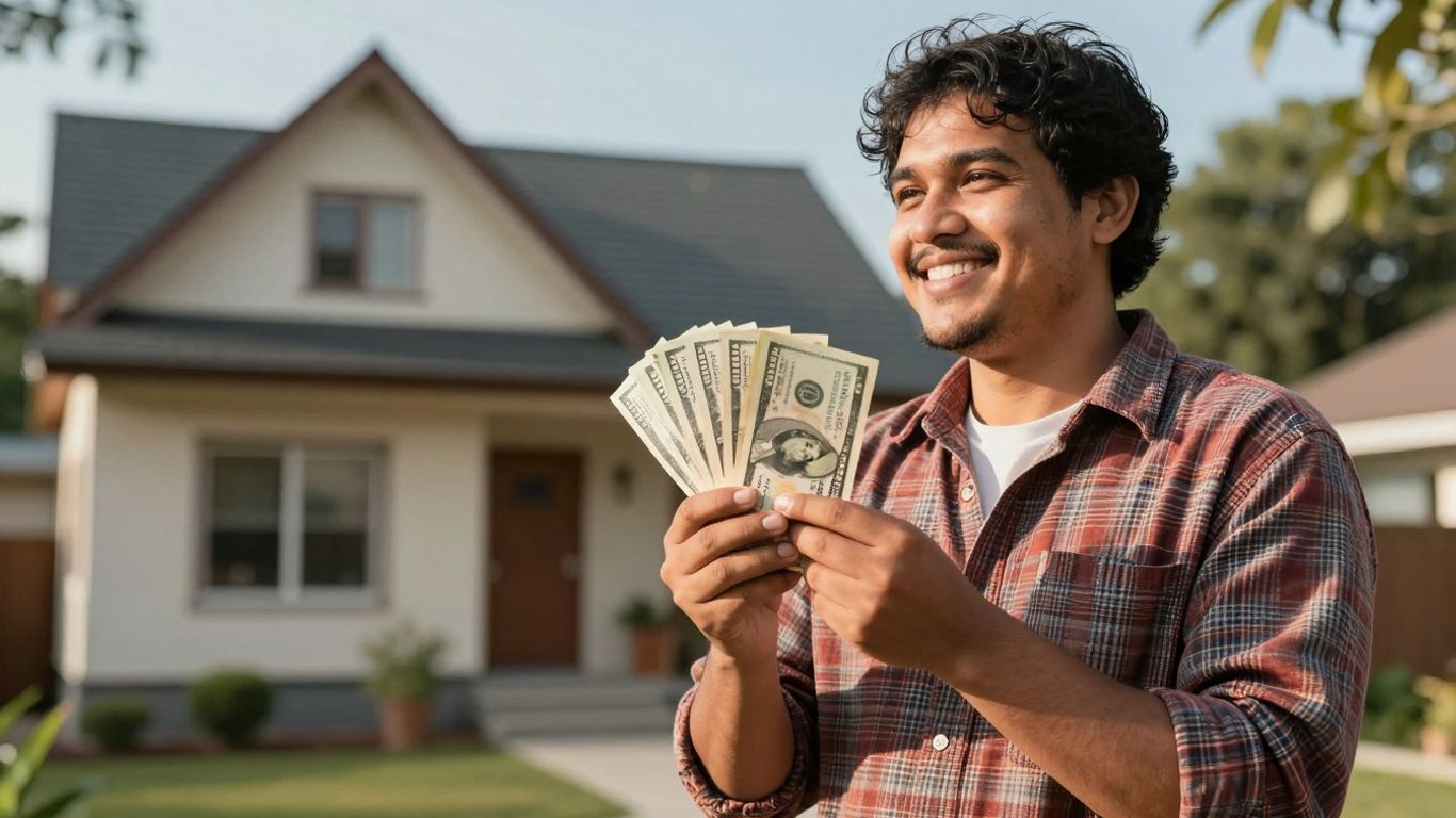 Homeowner with cash, looking towards a bright future.