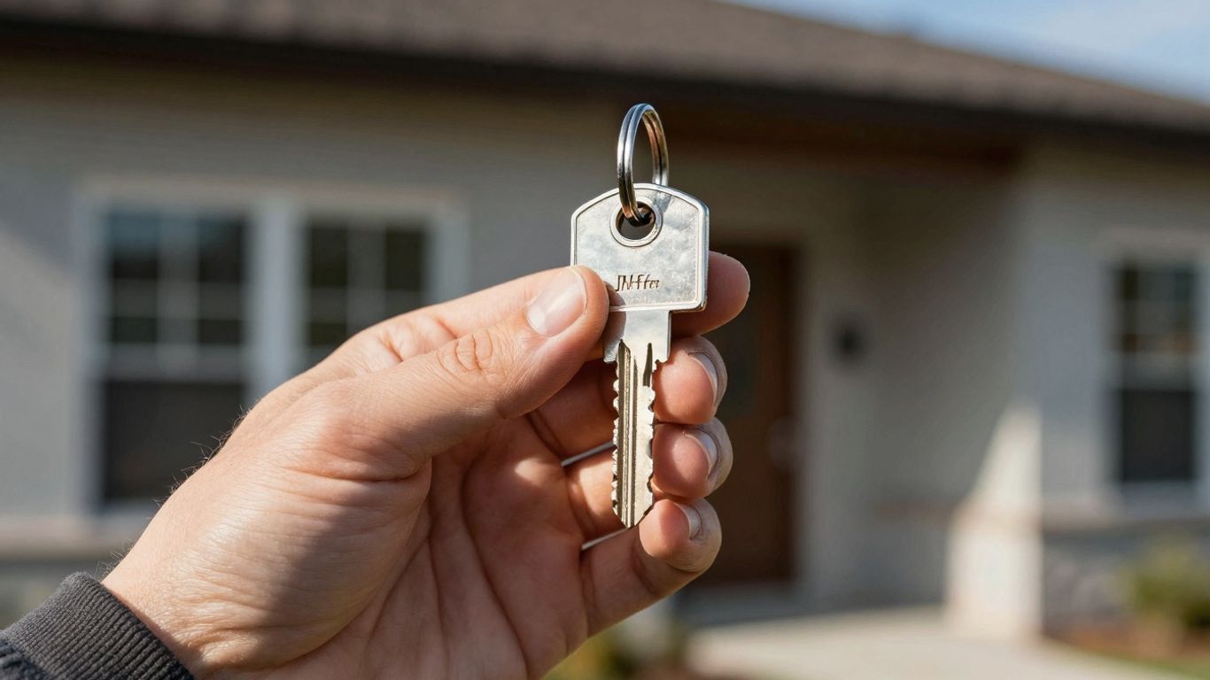 House key with sunlight, symbolizing mortgage savings.