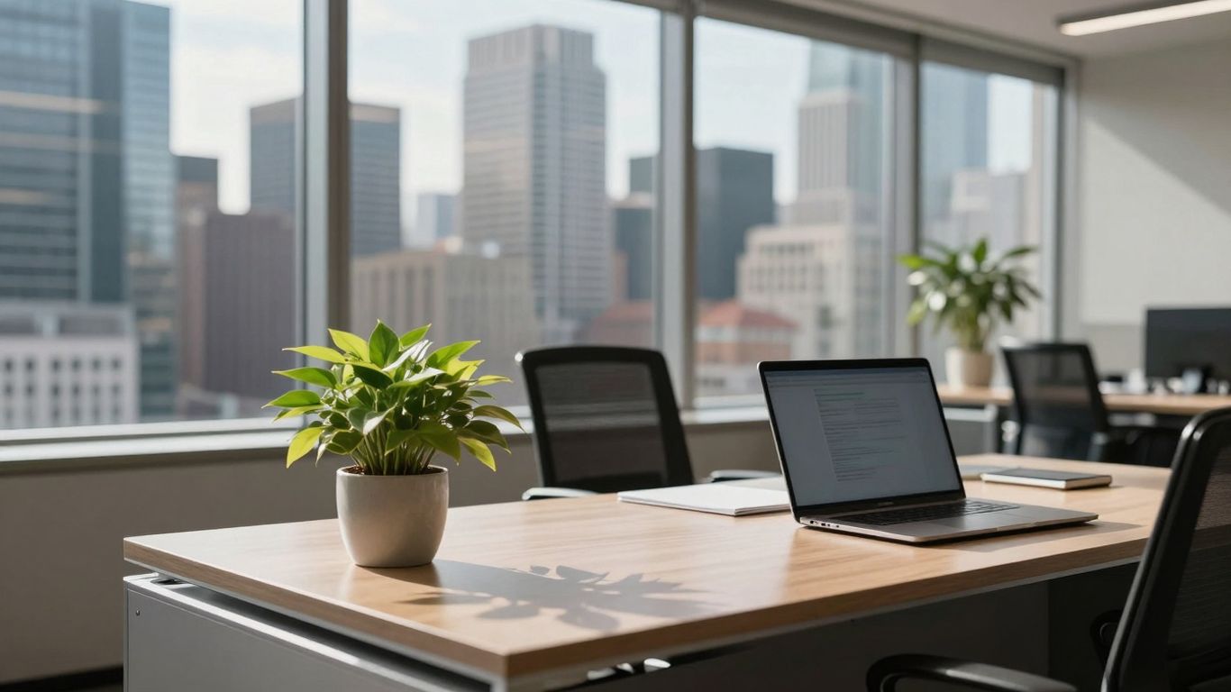 Rocket Mortgage office with city view