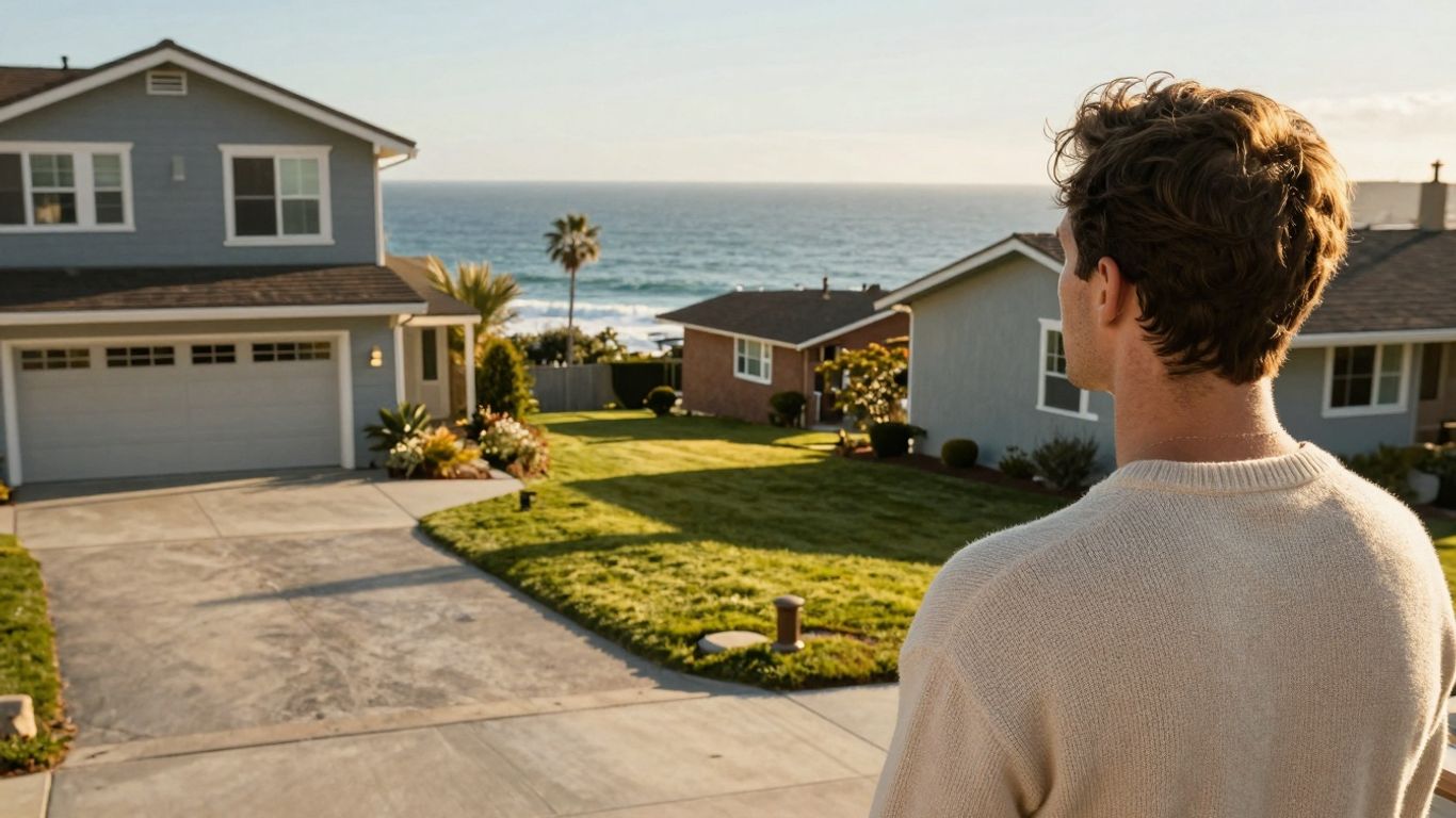 California homeowner contemplating a house near the coast.