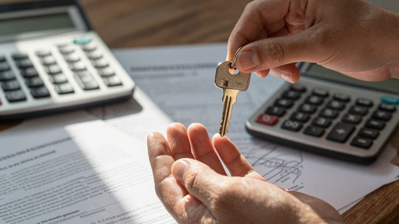 Homeowner considering refinancing a home loan.