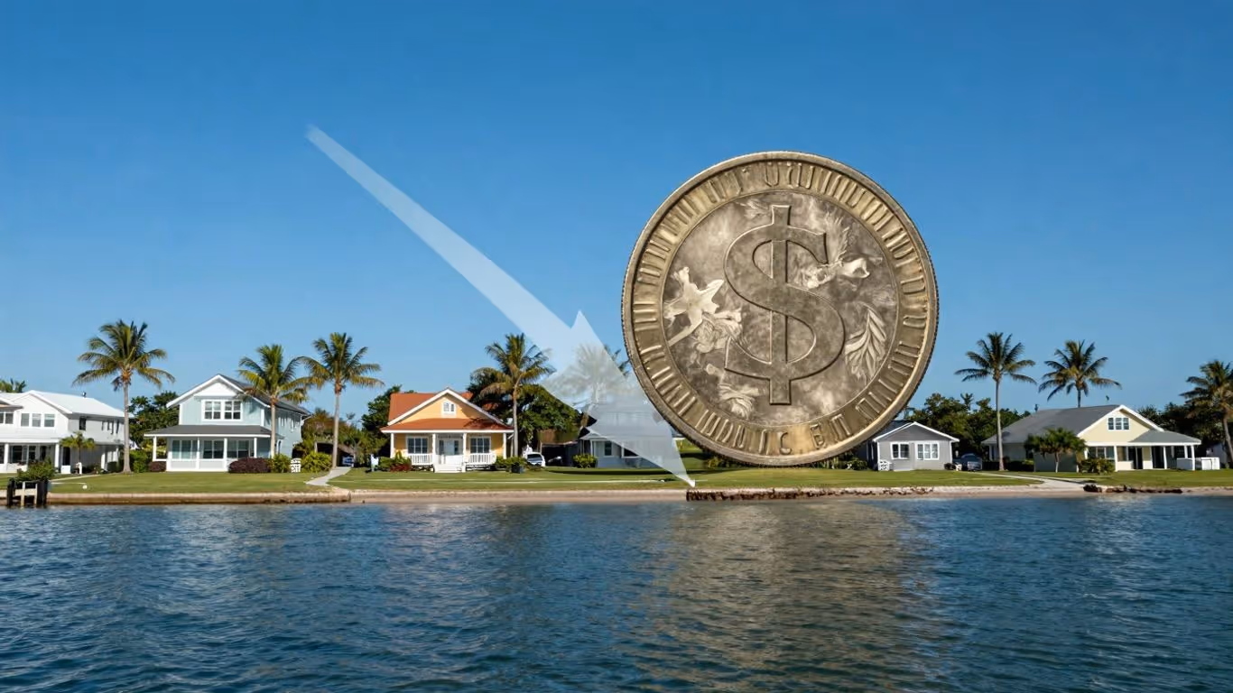 Florida home with financial savings visual element.
