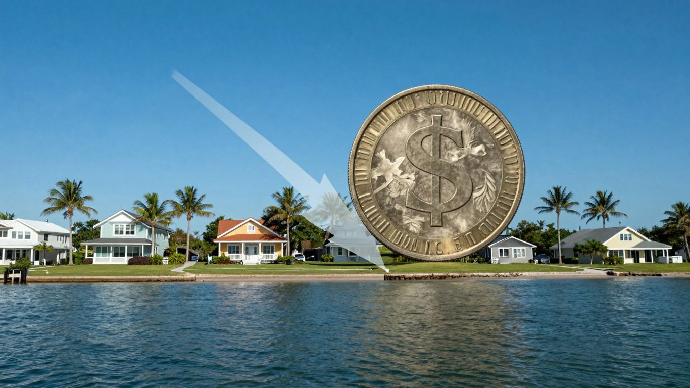 Florida home with financial savings visual element.