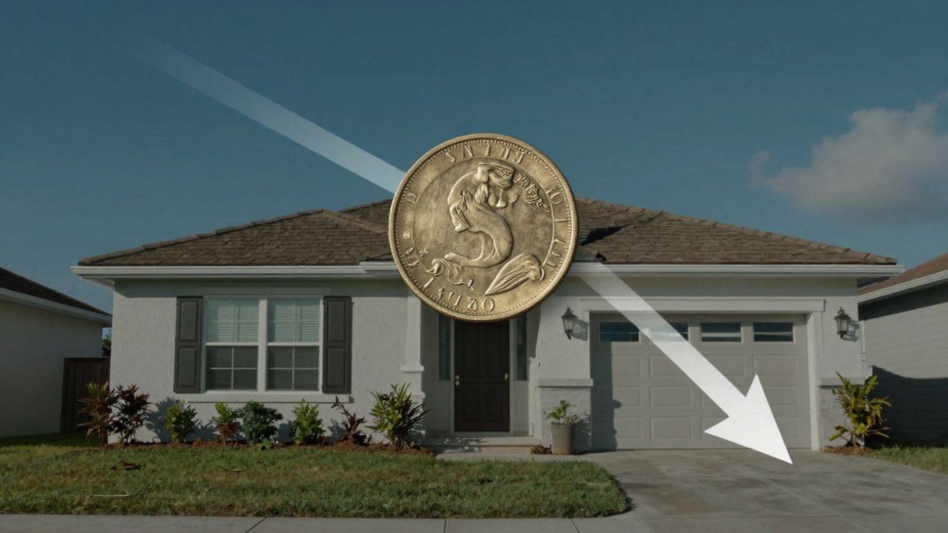 Florida home with financial savings visual element.