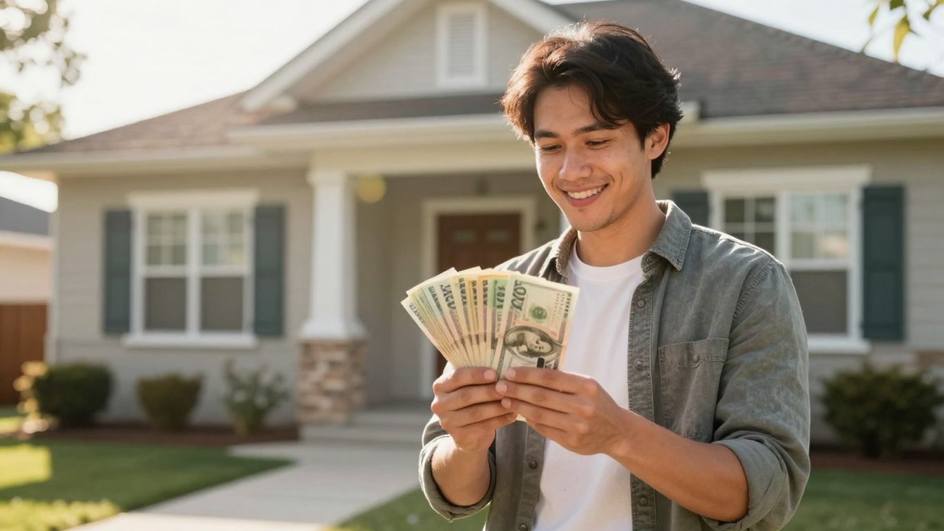 Homeowner with cash and house