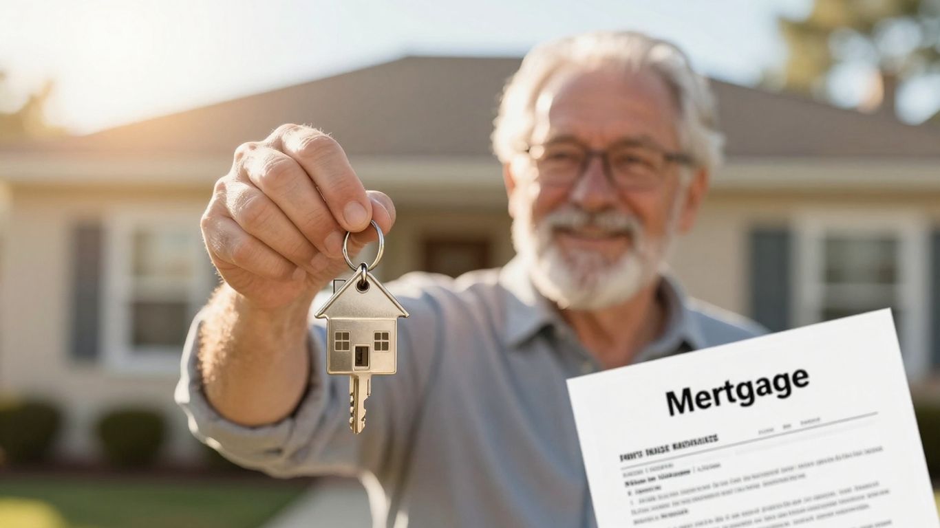 Veteran holding house key, symbolizing homeownership and financial opportunity.