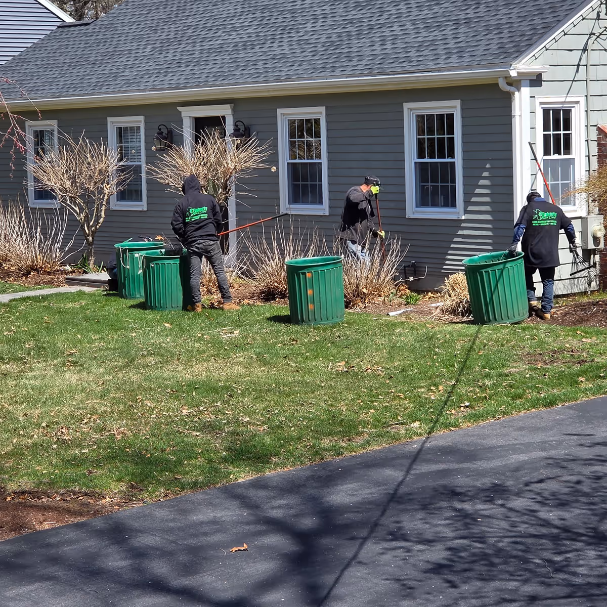 Seasonal yard cleanup and landscape refresh by OFlaherty Lawn Care near me