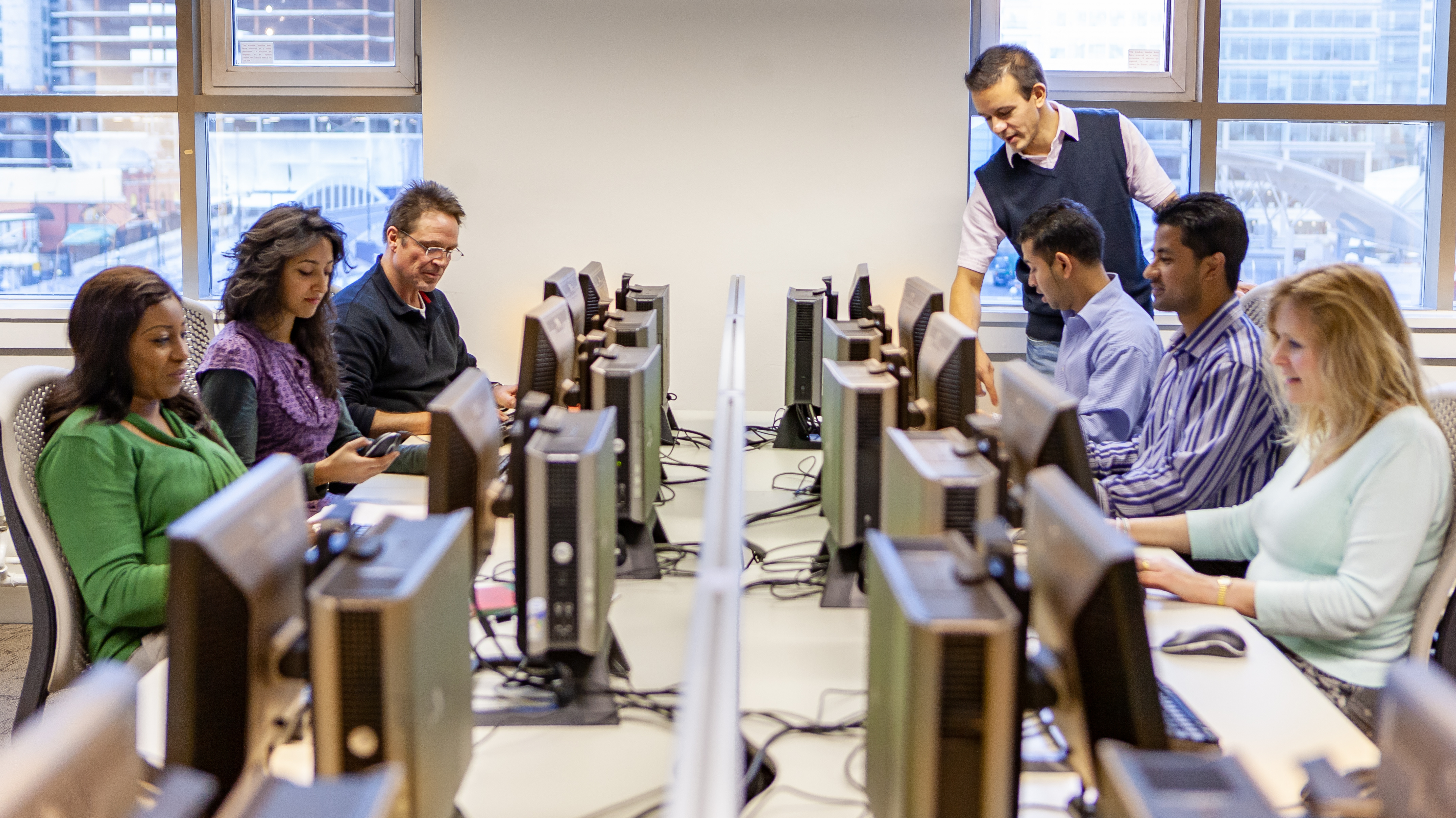 image of a classroom setting (for a university)