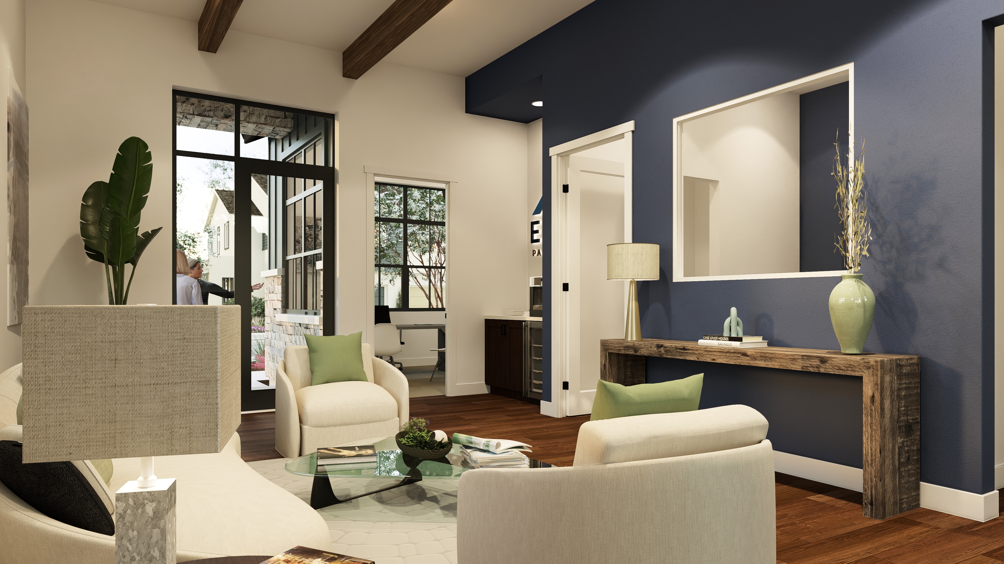 Interior leasing office