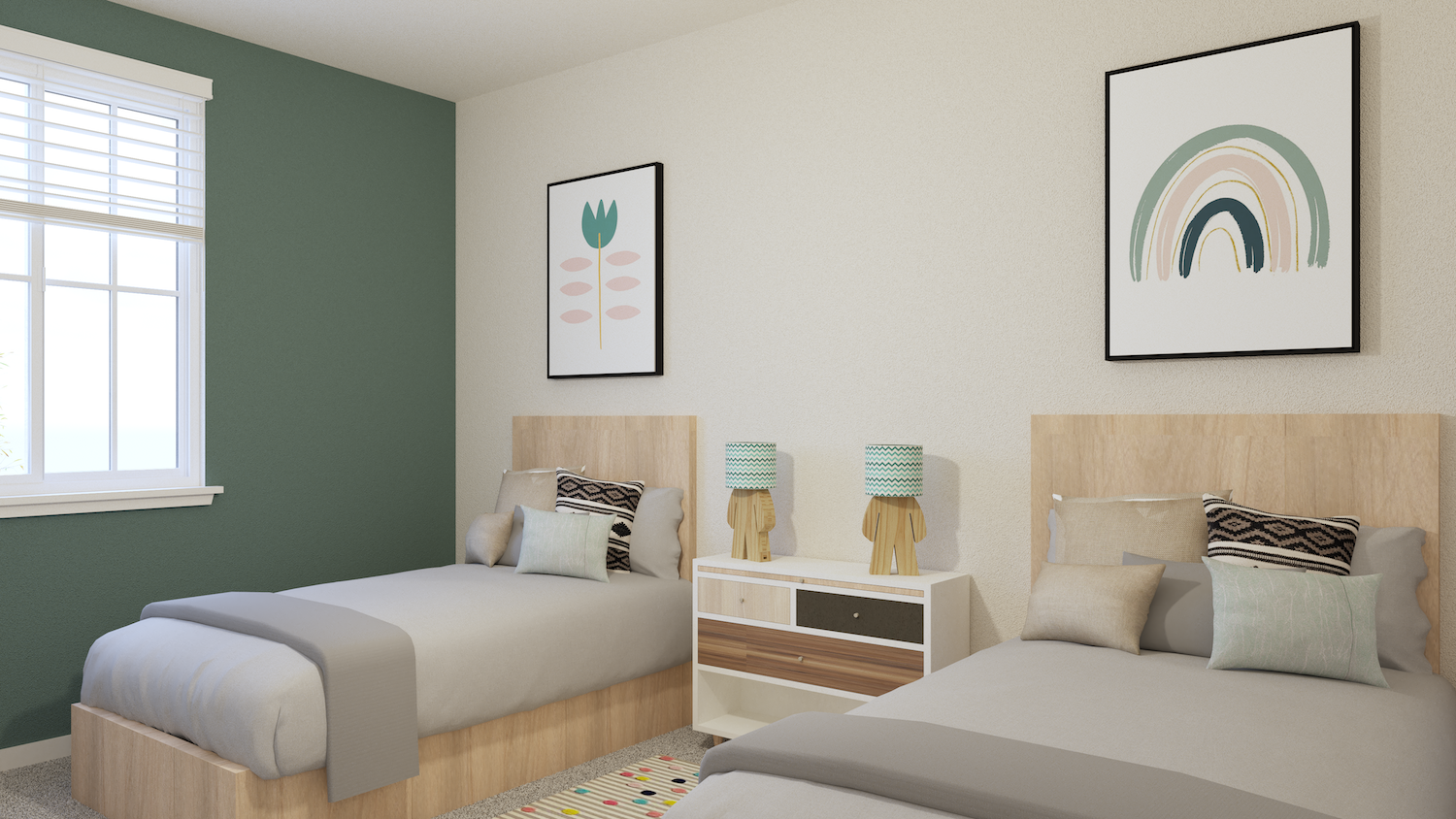 Fully furnished bedroom