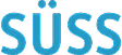 Logo with the text SÜSS in bold blue capital letters.