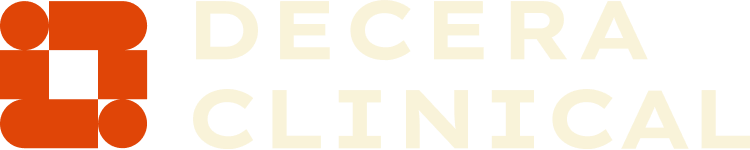 Decera logo for dark background