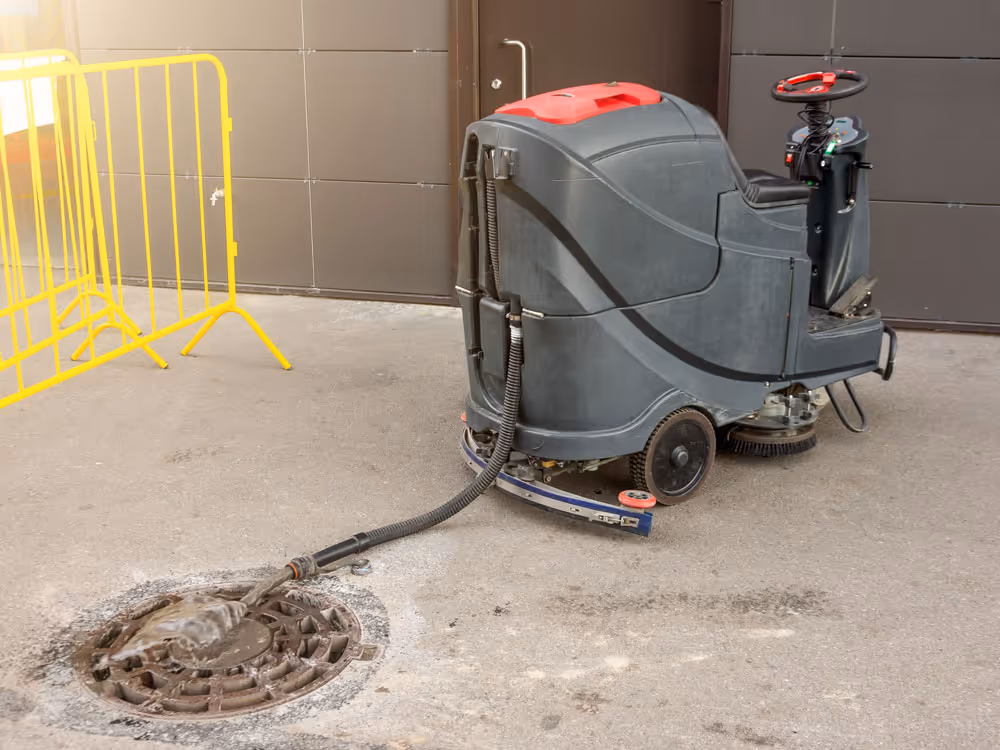 Industrial Floor Cleaning Machine Vacum Drain Cleaning Services- Rooter Pros