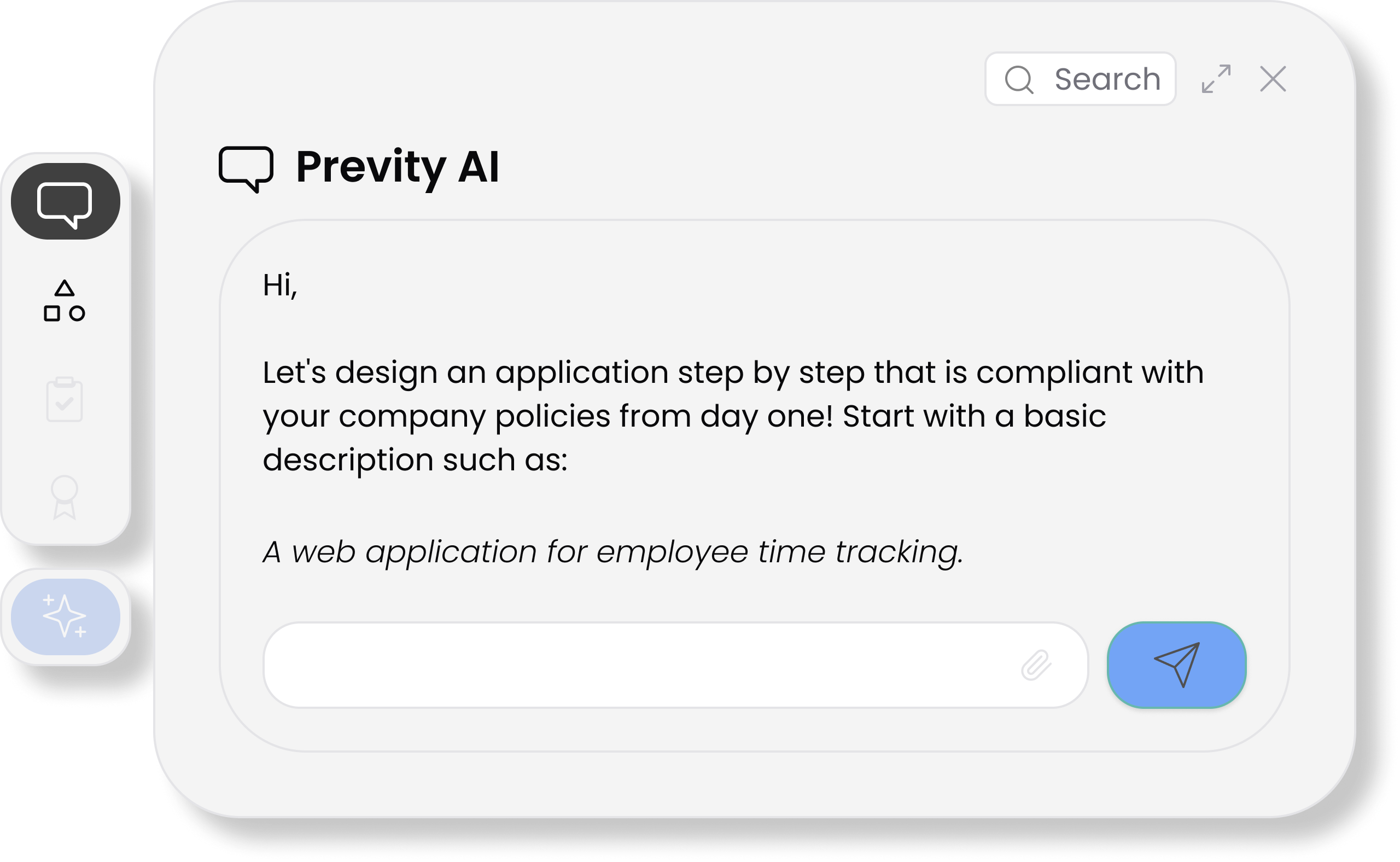 Hi Marcus, what application do you want to build today? Let’s start with some basic description such as: A customer relationship management system for tracking sales opportunities and client interactions.