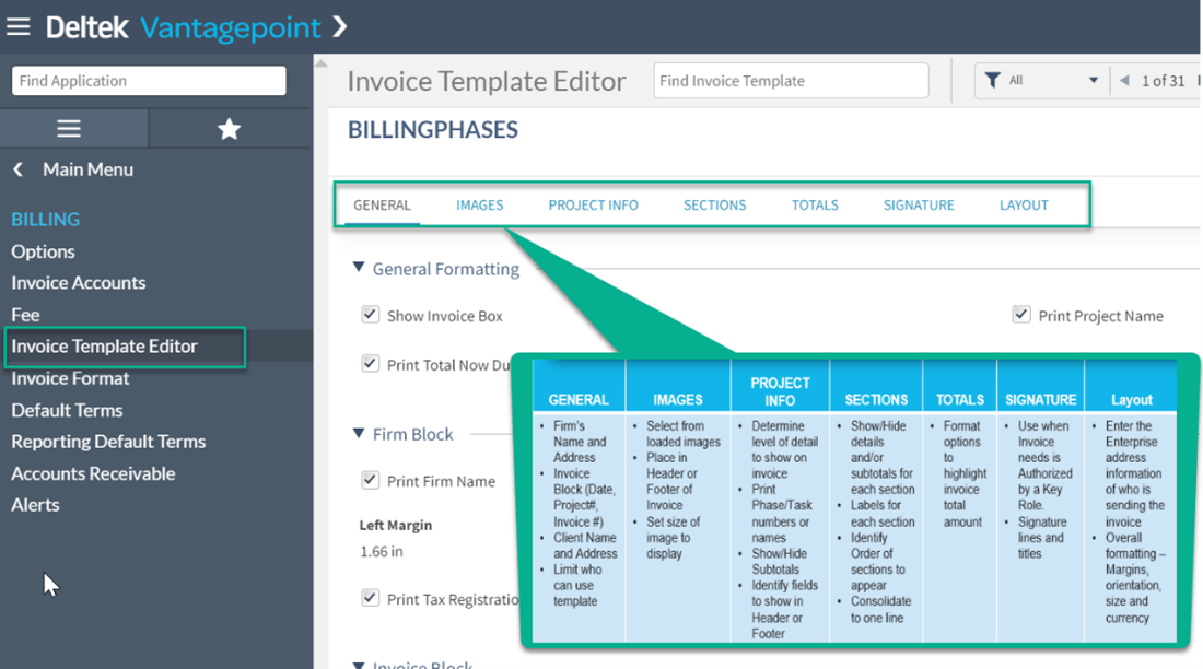 Billing Invoice Template Editor