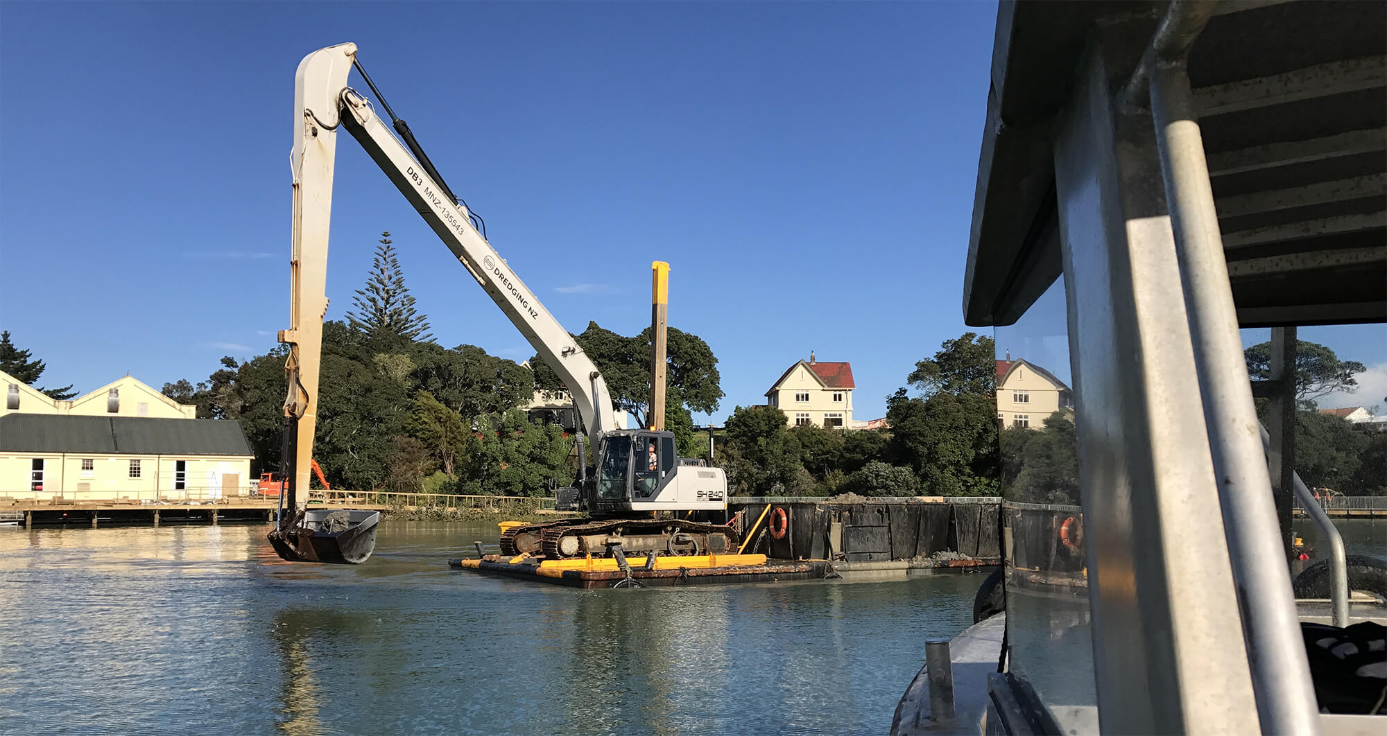Empire Marine dredging operation under way