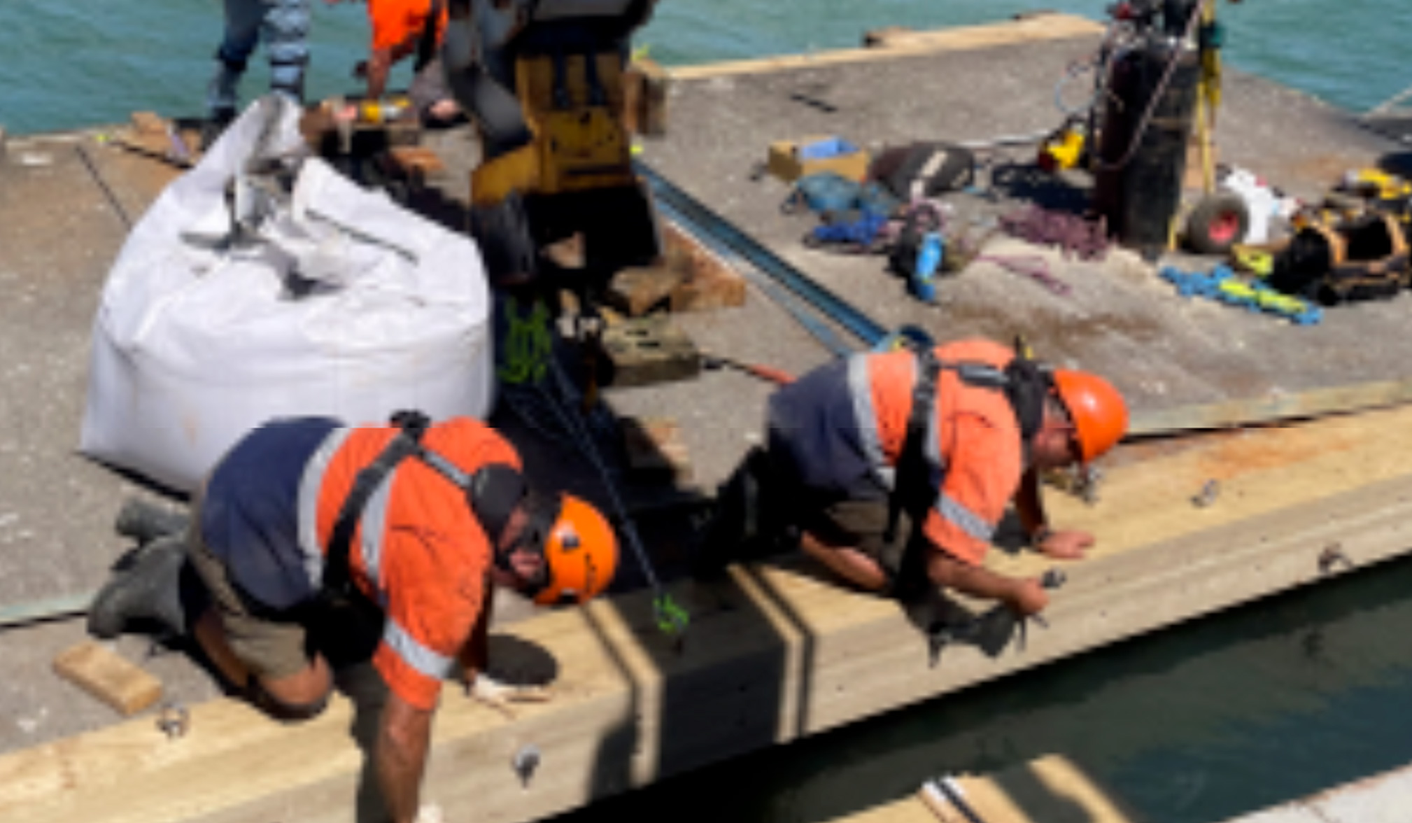 A completed wharf rebuild