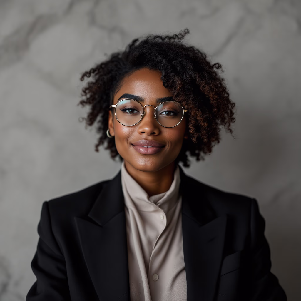 [headshot] image of customer (for an optician store and optometry clinic)