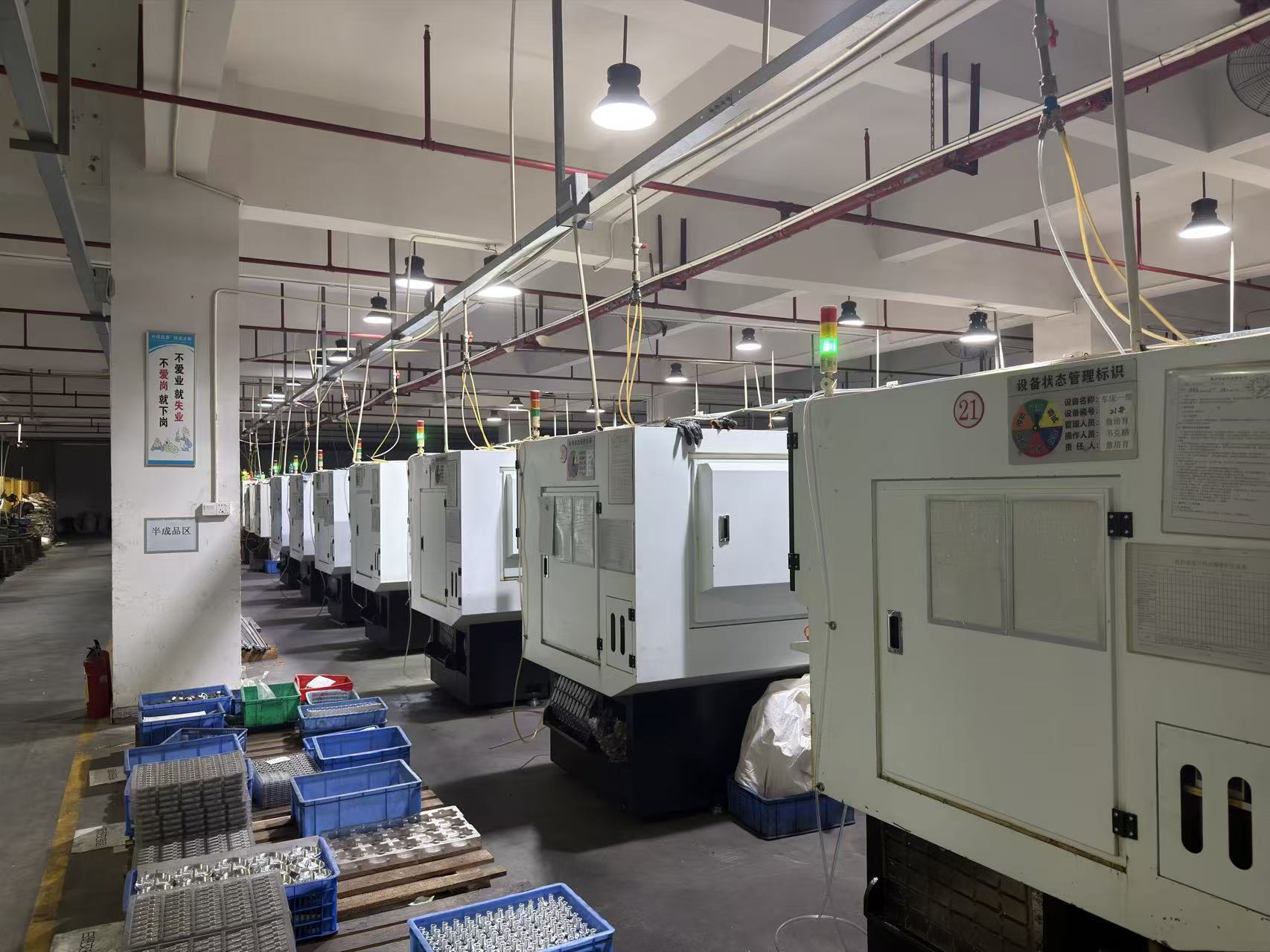 a well-lit, dynamic photo of automated conveyor system in a smart factory