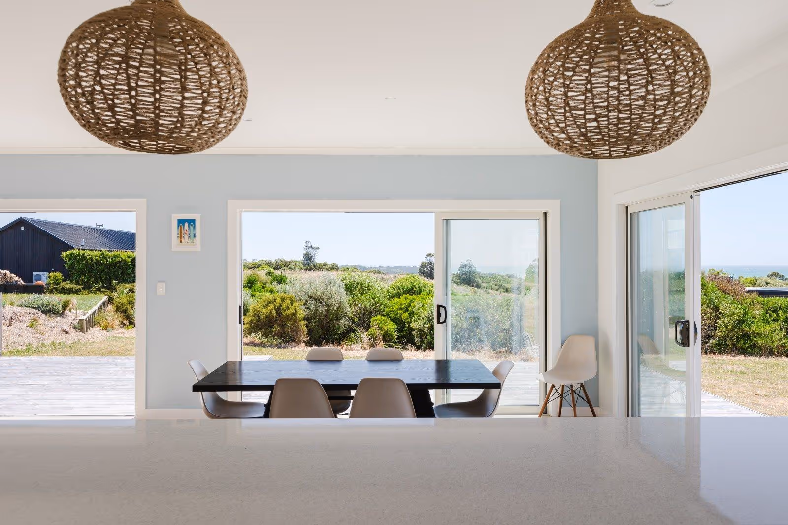 Light, bright, spacious interior of a Manor Build transportable home