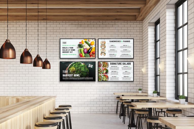 Digital signage in a small business