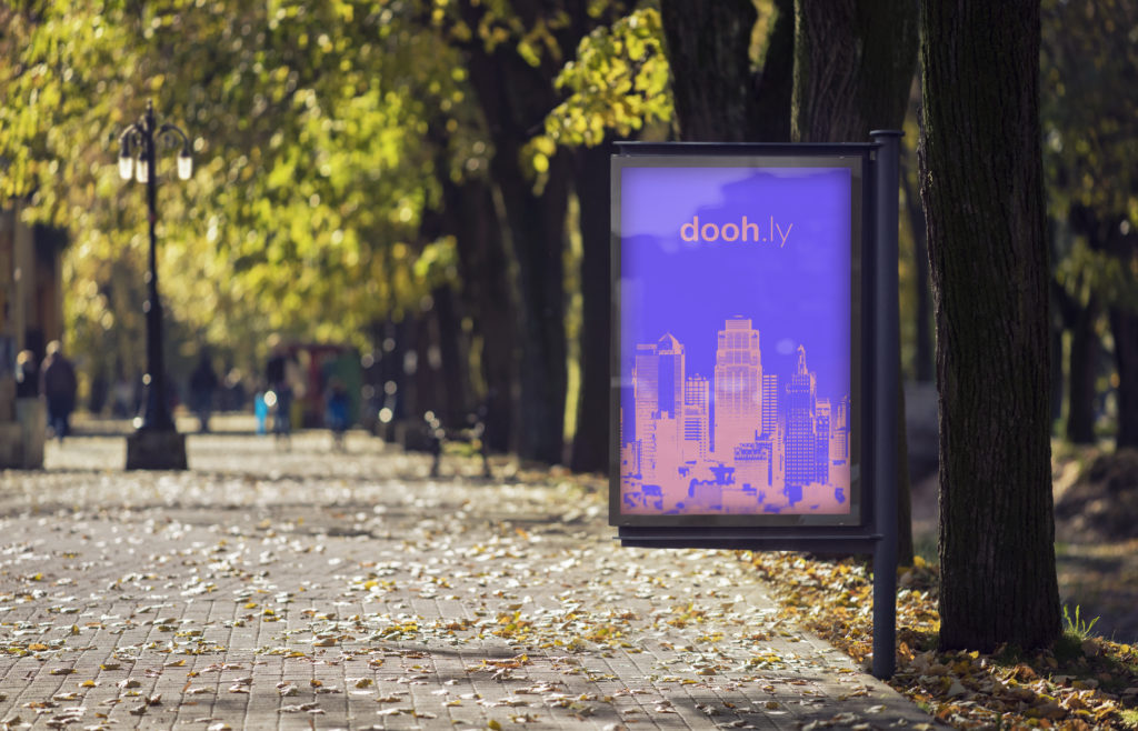Doohly digital signage in park