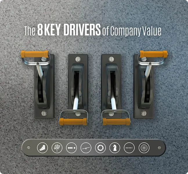 image of a strategic planning session in a modern environment