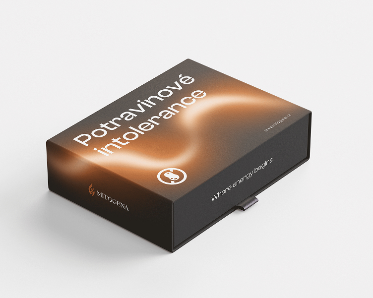 Krabice genetického testu Mitogena Potravinové intolerance
