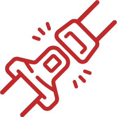 Seatbelt buckle icon