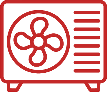 Air conditioning outdoor unit icon