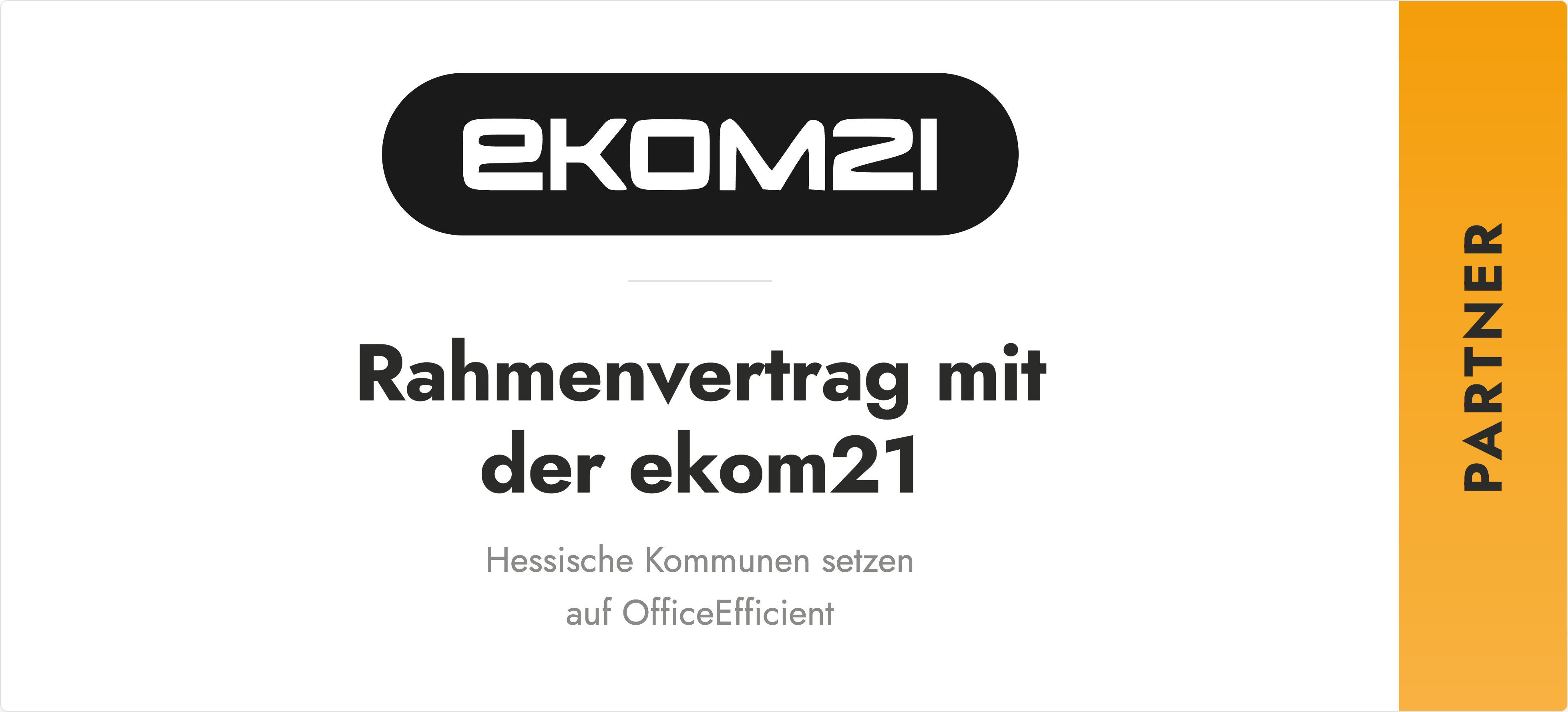 Offizieller ekom21-Partner: Rahmenvertrag für hessische Kommunen mit OfficeEfficient