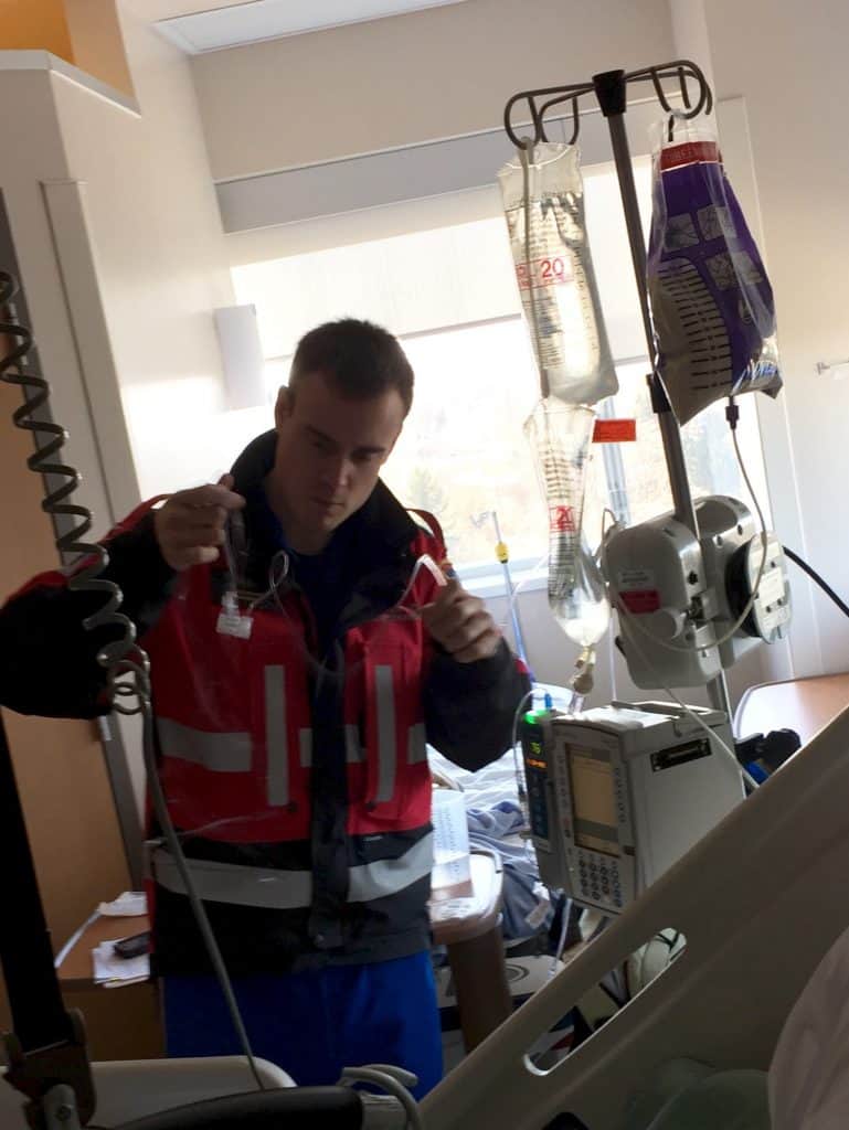 Paramedic Lifesupport air medical services paramedic YVR Vancouver Canada