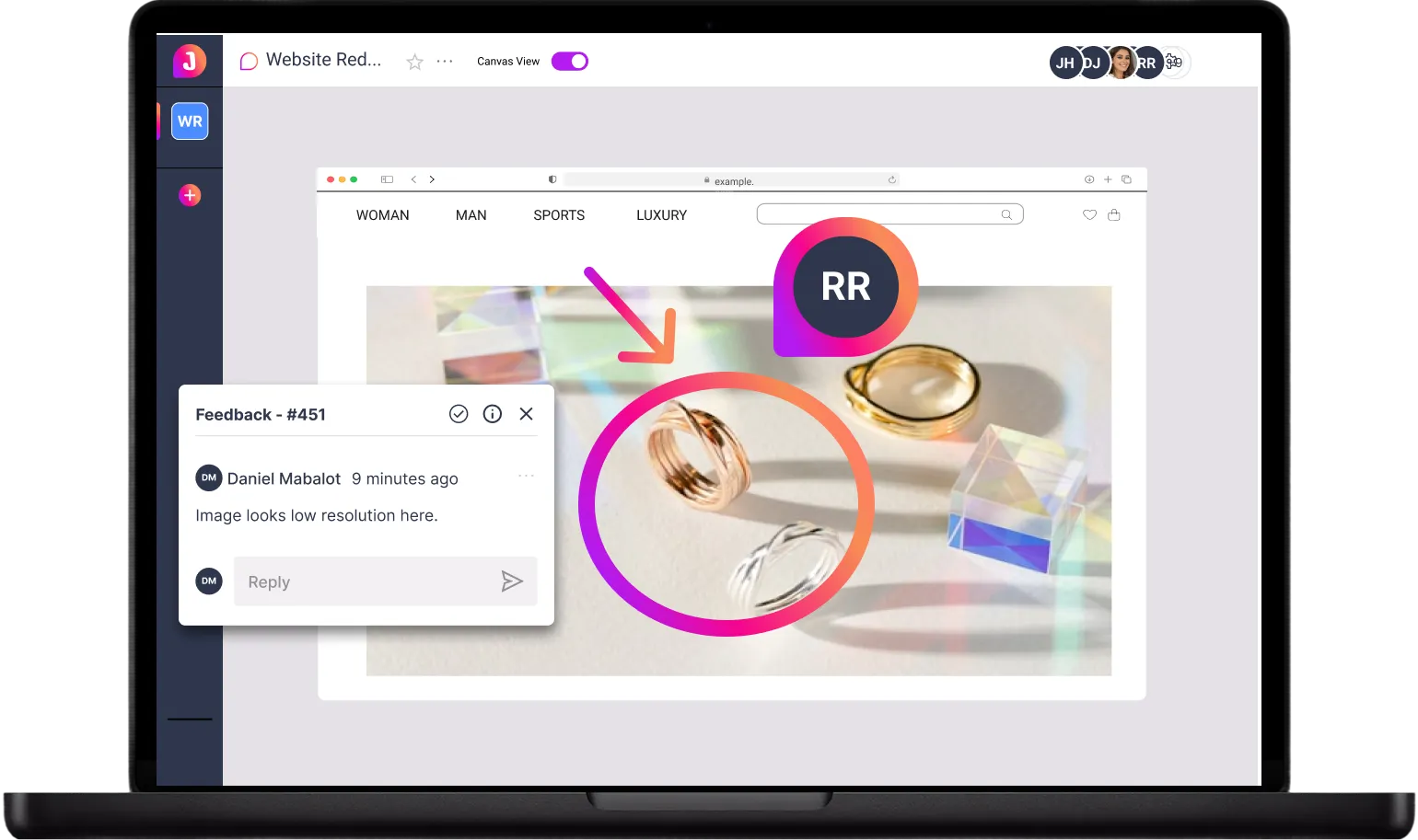 Draw, point, highlight, blur sensitive info, all inside JotGo.