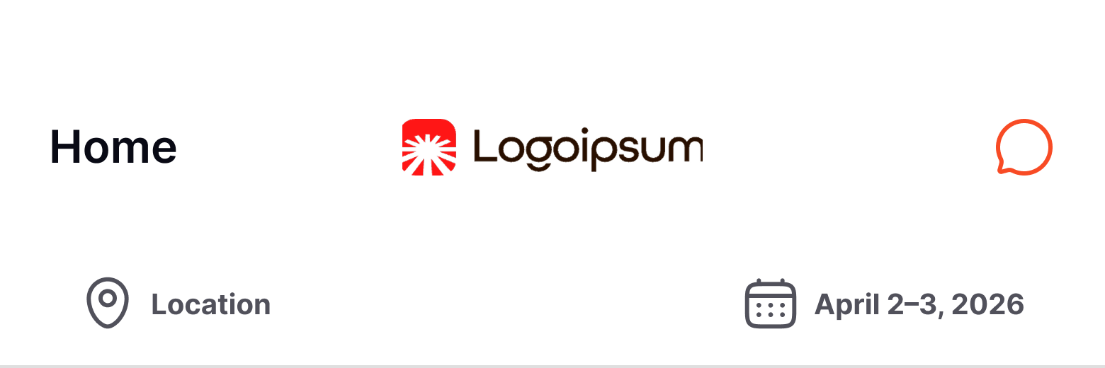 Confero app interface showing nav bar