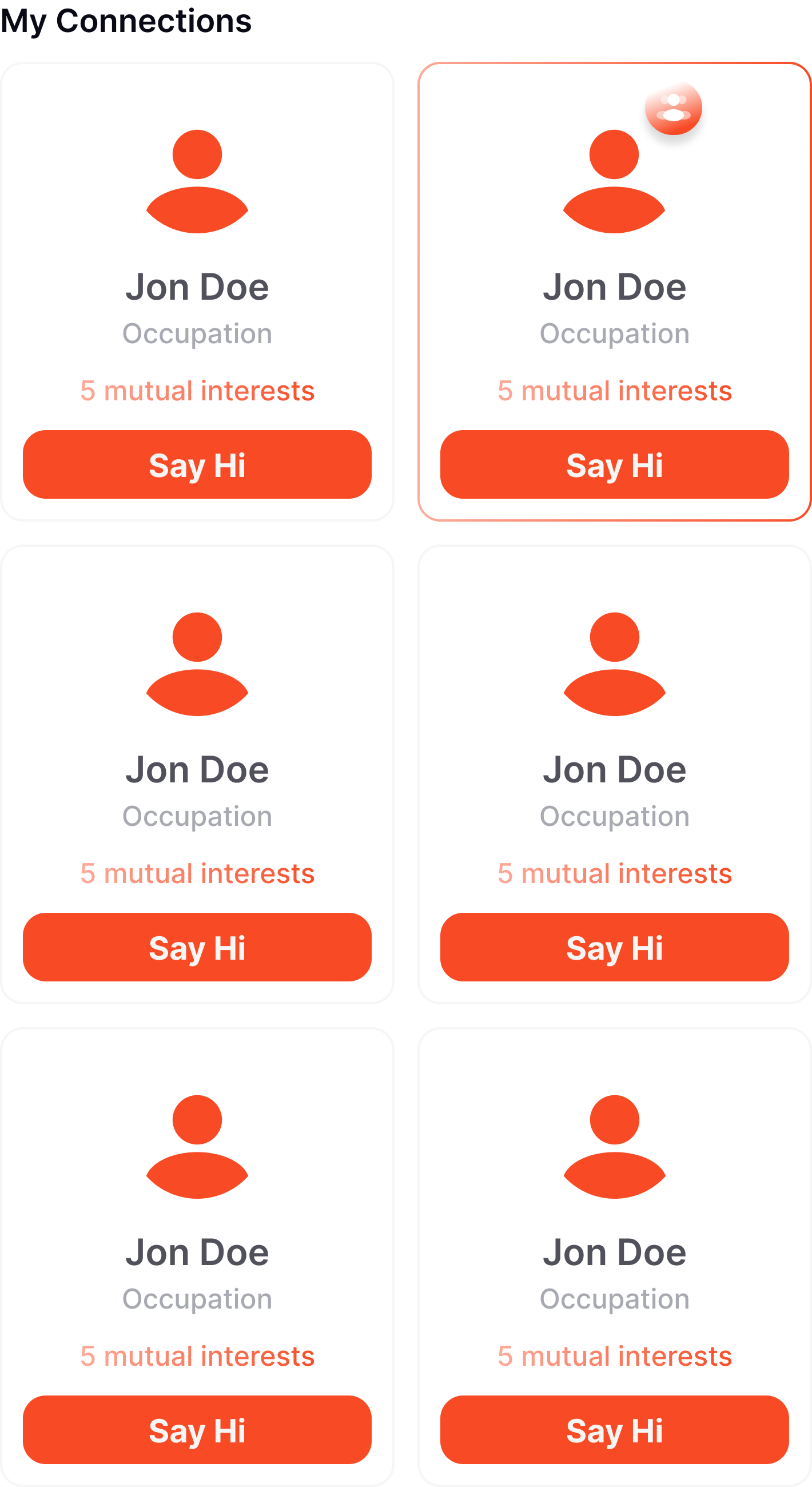 Confero networking feature with attendee profiles