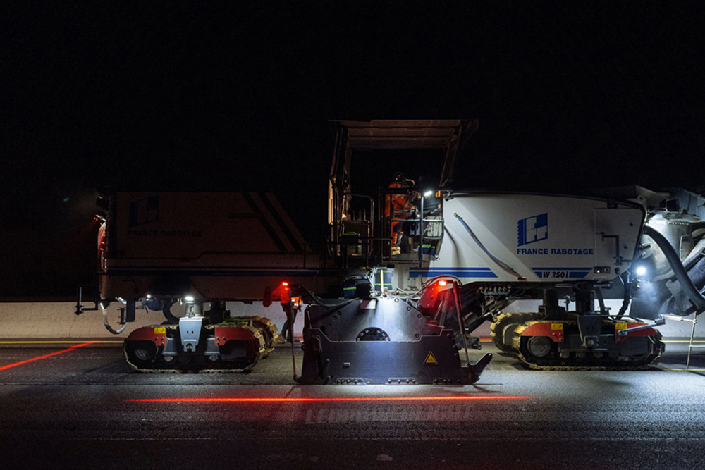 Sécurité des raboteuses sur les chantiers routiers