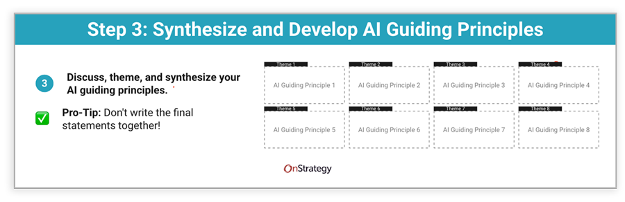 Creating AI Guiding Principles: Step 3