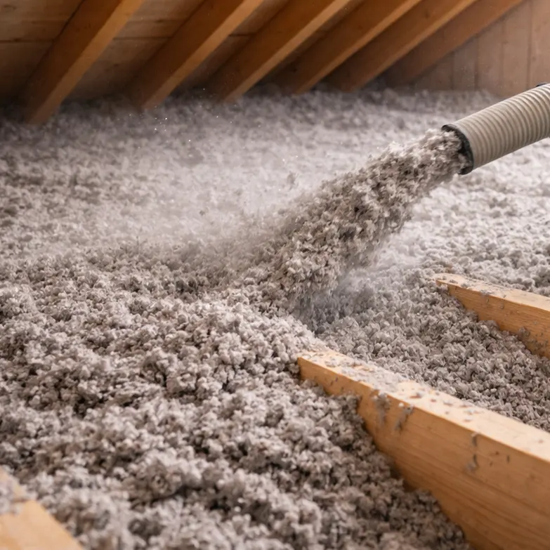 Celuózní foukaná izolce