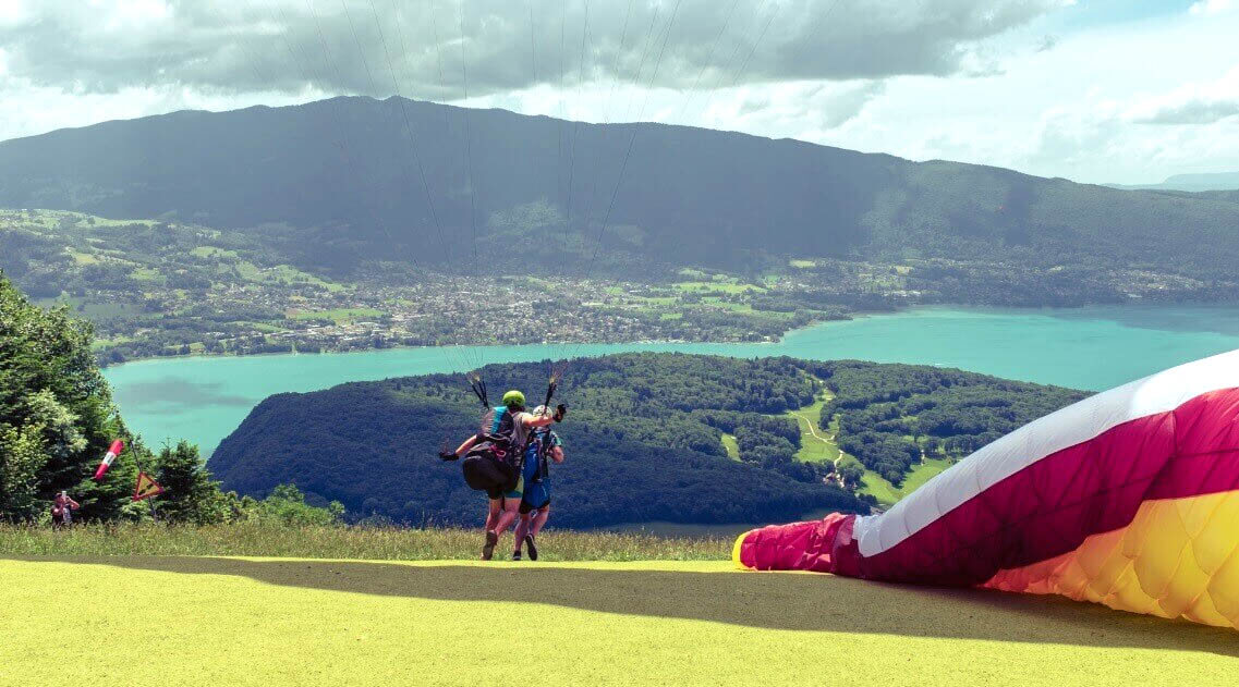 Clothing for Summer Paragliding Above Lake Annecy