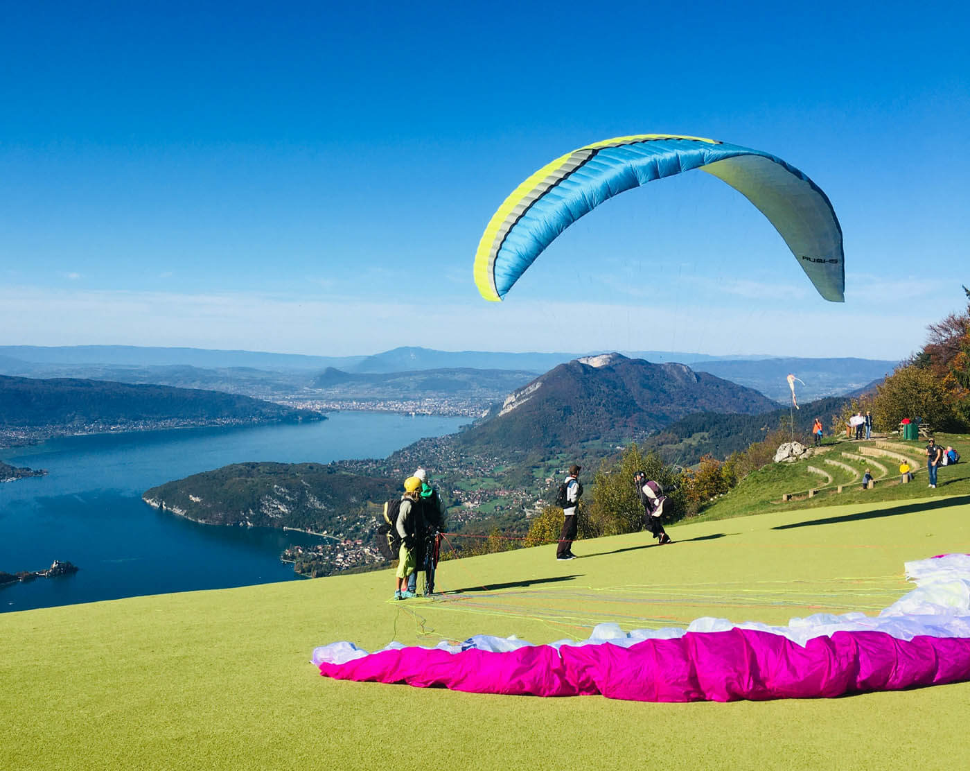 Paragliding Flight Annecy Col De La Forclaz
