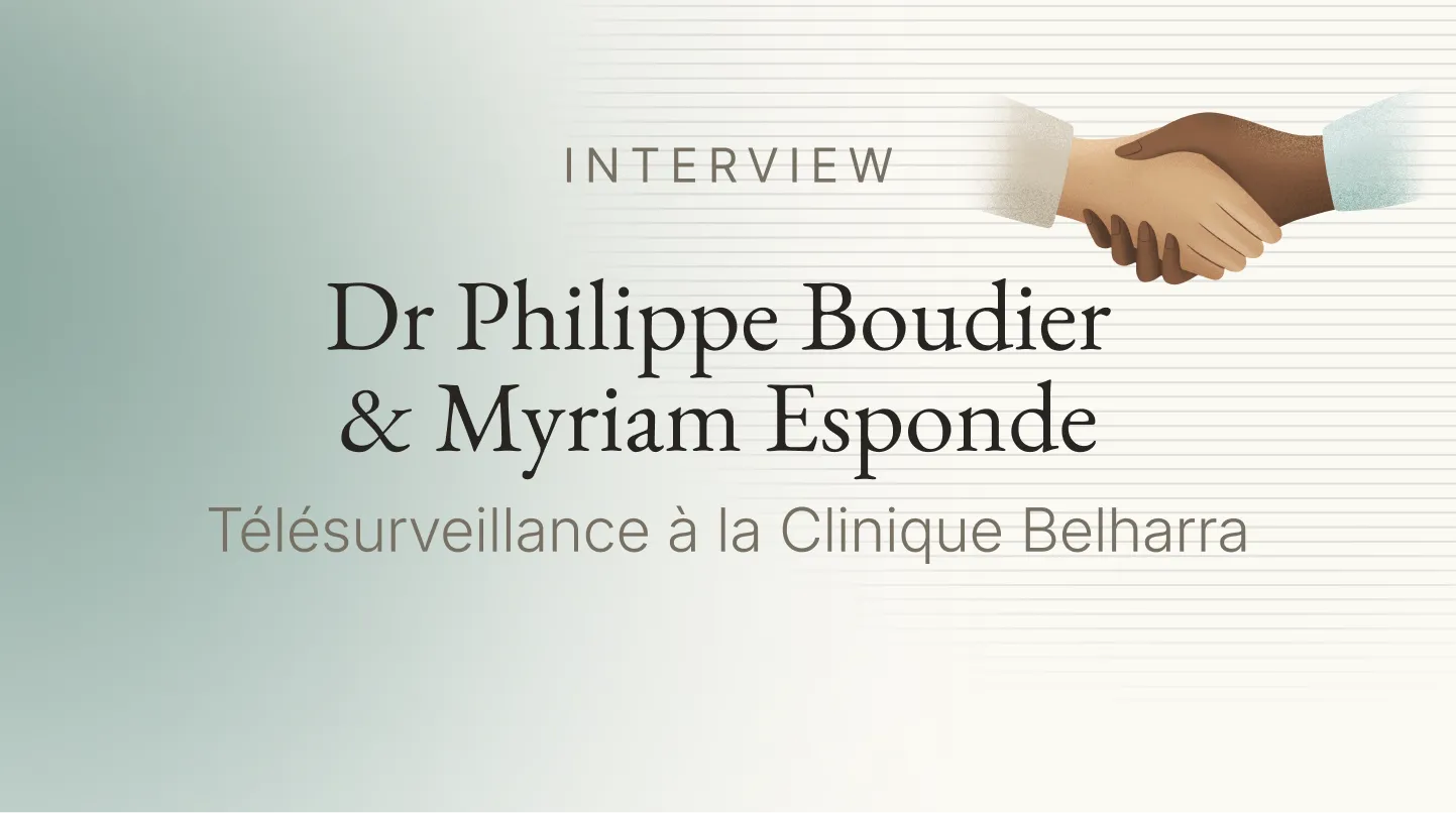 Visuel éditorial de l'interview de Philippe Bourdier sur la télésurveillance Ramsay Santé x Resilience Care