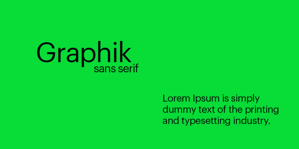 Graphik is best fonts for apps