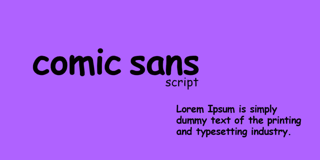 comic sans is best fonts for apps